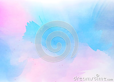 Abstract colorful watercolor background. Digital art painting Stock Photo