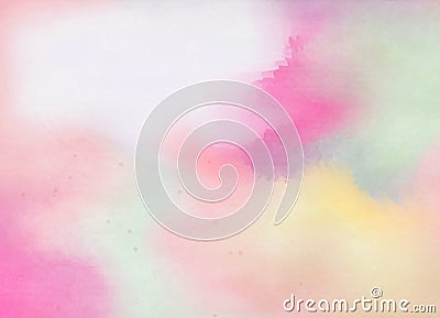 Abstract colorful watercolor background. Digital art painting Stock Photo