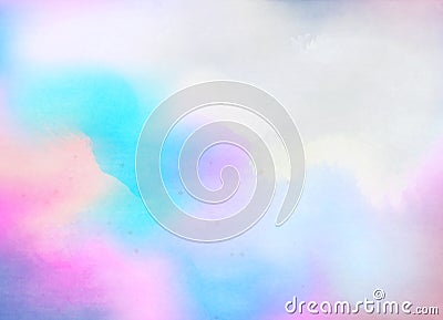 Abstract colorful watercolor background. Digital art painting Stock Photo