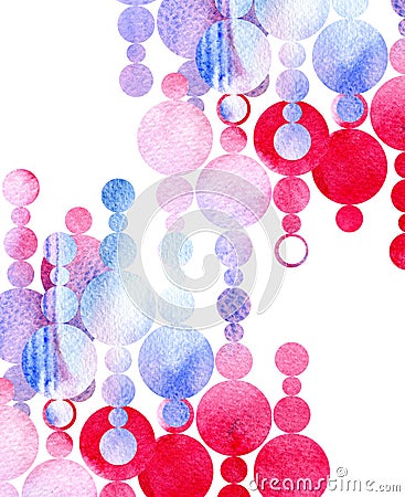 Abstract colorful watercolor for background. Digital art painting. Stock Photo