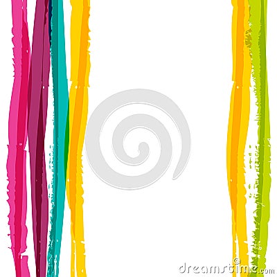 Abstract colorful watercolor stripe background. Vector illustration Vector Illustration