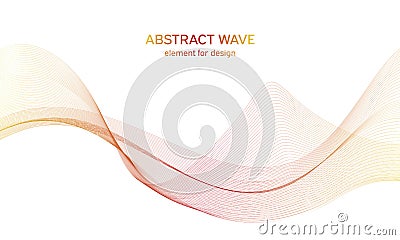 Abstract colorfull wave element for design. Digital frequency track equalizer. Stylized line art background.Vector illustration. Cartoon Illustration