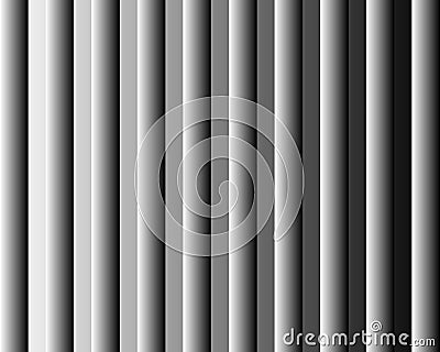Abstract colorless background with vertical lines and 3D effect Vector Illustration