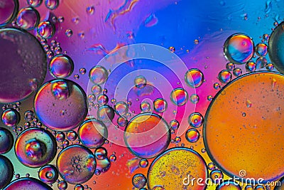 Abstract colourful bubbles. Holiday soft background with color circles Stock Photo