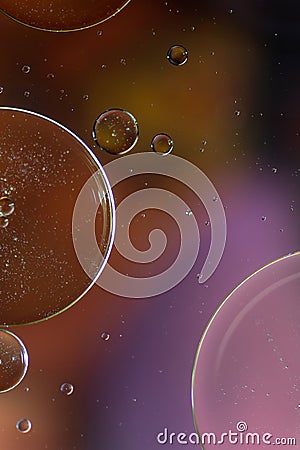 Abstract colourful bubbles. Soft background with purple violet colors. Stock Photo