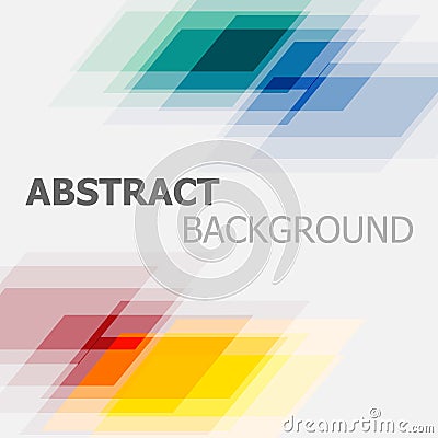 Abstract colourful geometric overlapping background Vector Illustration