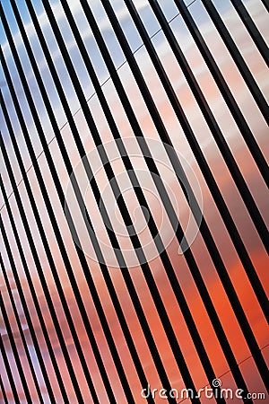 Abstract colourful metal stripes Stock Photo