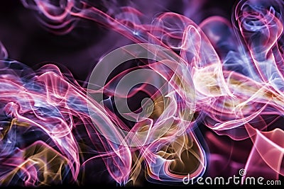 Abstract Colourful Smoke Stock Photo