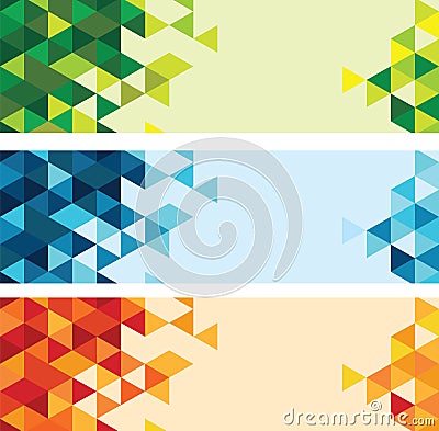 Abstract colourful triangle background Stock Photo