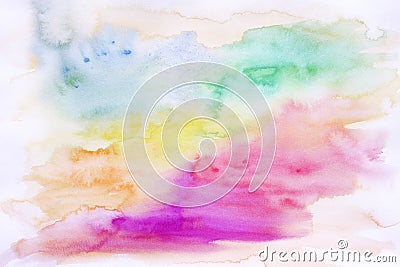 Abstract colourful watercolor background Stock Photo