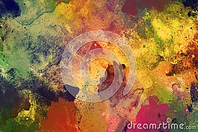 Abstract colourful watercolour background Stock Photo