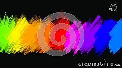 Abstract colours full palette banner Vector Illustration