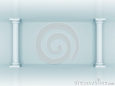 Abstract Column Wall Architecture Background Stock Photo