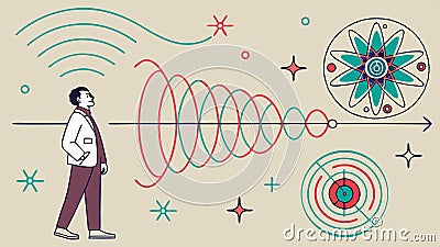 Abstract communication waves, digital connectivity, modern technology, data flow vector design Generative AI Vector Illustration
