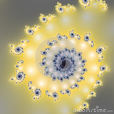 Abstract, computer-generated fractal Stock Photo