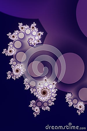 Abstract, computer-generated fractal Stock Photo