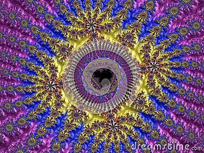 Abstract Computer generated Fractal design Stock Photo