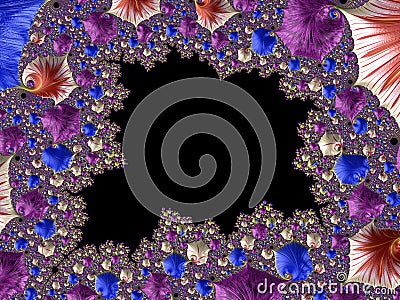 Abstract Computer generated Fractal design Stock Photo
