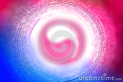 Abstract concentric background pattern with yin yang symbol Stock Photo