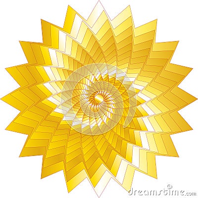 Abstract concentric star Vector Illustration