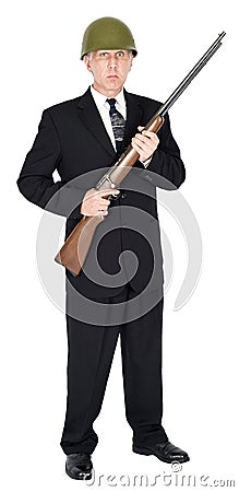 Abstract Concept, Business of War Isolated Stock Photo