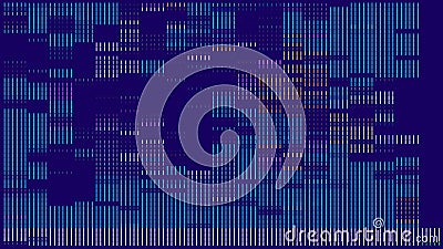 Abstract concept of digital technology. blue background. Strip geometry Vector Illustration