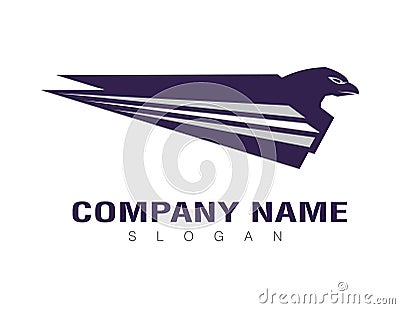 Abstract concept of a eagle symbol Stock Photo