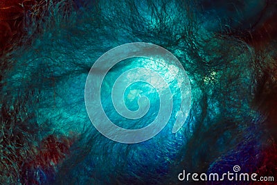 Abstract Concept of Time Travelling Worm Hole in Space, Big Bang or a Neural Network Stock Photo