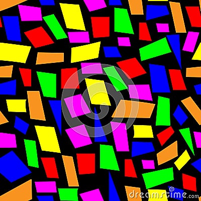 Abstract Confetti Seamless Pattern. Colorful Background Vector Illustration