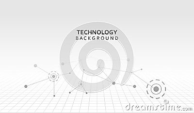 Abstract connecting dots and lines. Connection science background. Vector illustration Vector Illustration