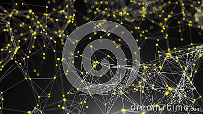 Abstract connection dots. Technology background. Network concept Stock Photo