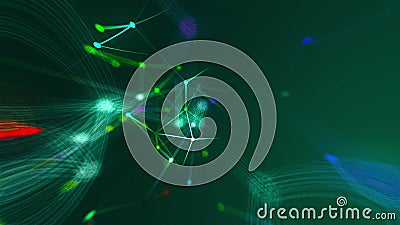 Abstract connection dots. Technology background. Network concept Stock Photo