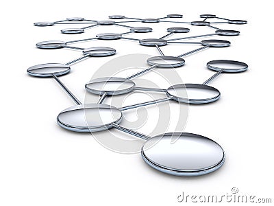 Abstract connection network Stock Photo