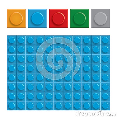 Abstract construction blocks background, Vector Graphic Stock Photo