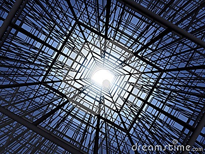 Abstract construction structure Stock Photo