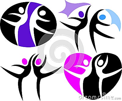 Abstract Contemporary Dance/eps Vector Illustration