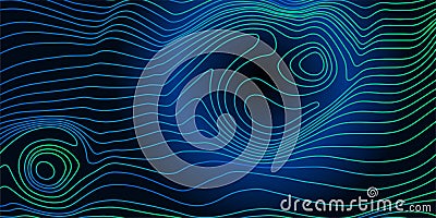 Abstract contour lines background, ideal for tech visuals, data mapping and modern design projects. Landscape geodesy Stock Photo
