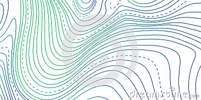 Abstract contour lines background, ideal for tech visuals, data mapping and modern design projects. Landscape geodesy Stock Photo