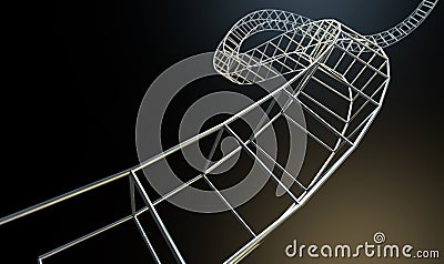 Abstract Contruction Spiral Stock Photo