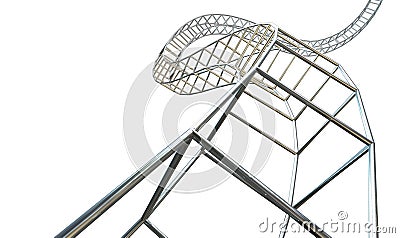 Abstract Contruction Spiral Stock Photo