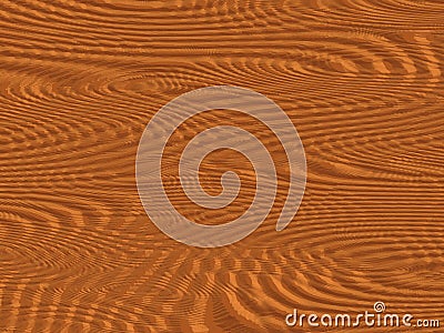 Abstract copper orange wavy shapes 3D illustration, rounded Cartoon Illustration