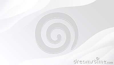 Abstract copy space white background with gray dynamic curve. Vector Vector Illustration