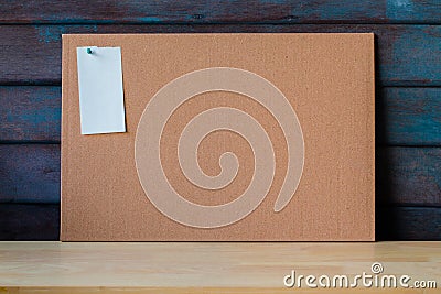 abstract cork board for paper note pin blank background. Blank notes education concept for add text message or design website. Stock Photo