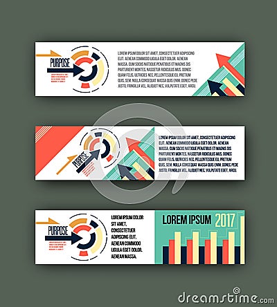 Abstract corporate business banner template, Colorful design header for , background website Vector Illustration