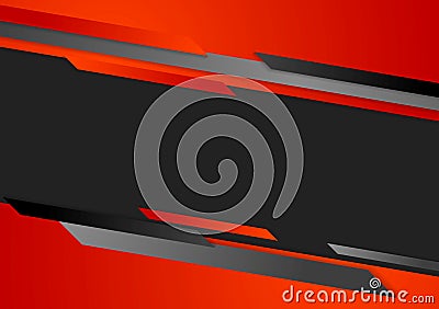 Abstract corporate dark tech background Vector Illustration