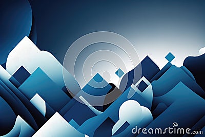 Oxford Blue: Simple and Modern Corporate Vector Background. Generative AI Stock Photo