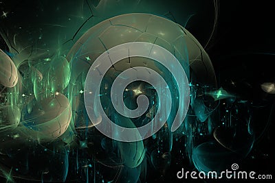 Abstract cosmic background Stock Photo