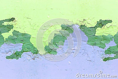 Abstract cracked 3 colors paint background Stock Photo