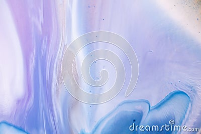 Abstract created using the technique of liquid acrylic. Abstract ethereal swirl. Trendy wallpaper. Stock Photo