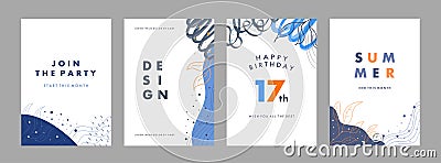 Abstract creative artistic templates Vector Illustration